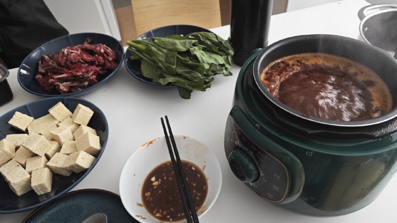 #今日程序员学做饭 今日一人食小火锅