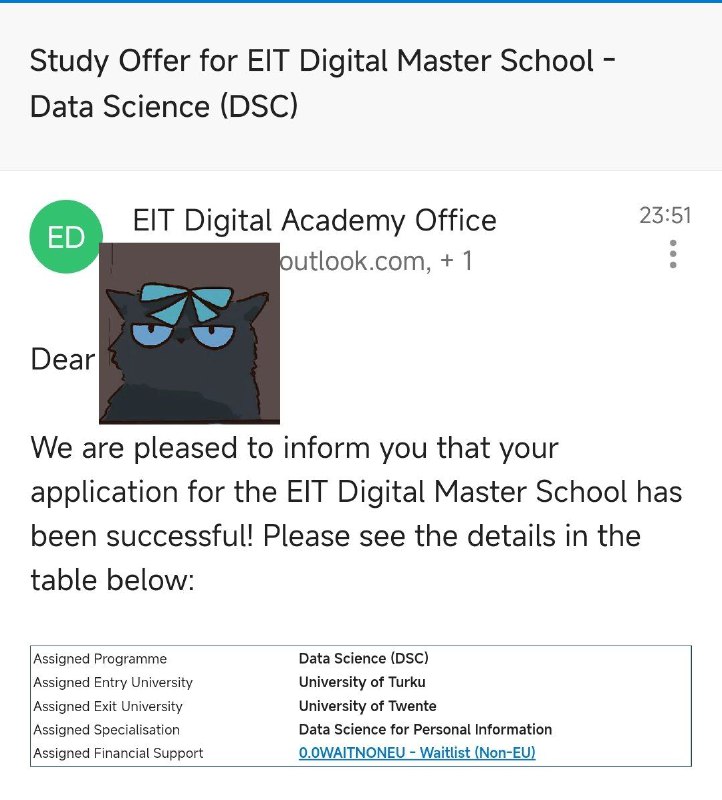 录到第三志愿了，出入口都不想要