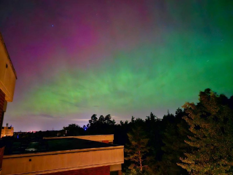 第一次看到极光，图偷别人的，因为自己拍的调得很烂（放评论区了）第一次看到极光，图偷别人的，因为自己拍的调得很烂（放评论区了）