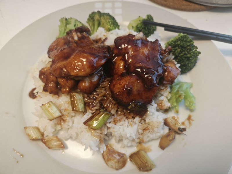 #今日程序员学做饭 照烧鸡排饭